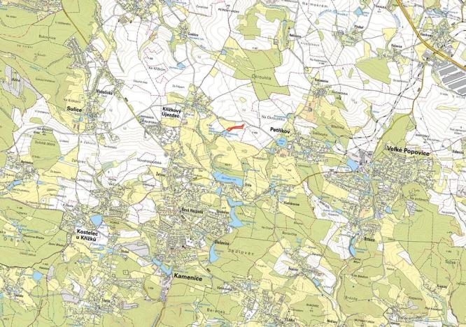 Prodej louky, Křížkový Újezdec, 2768 m2