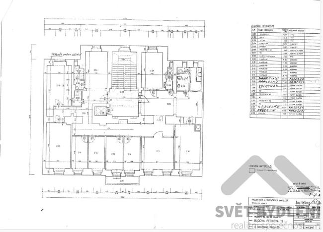 Pronájem kanceláře, Praha - Karlín, Peckova, 212 m2