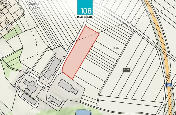 Prodej komerčního pozemku, Osová Bítýška, 12981 m2