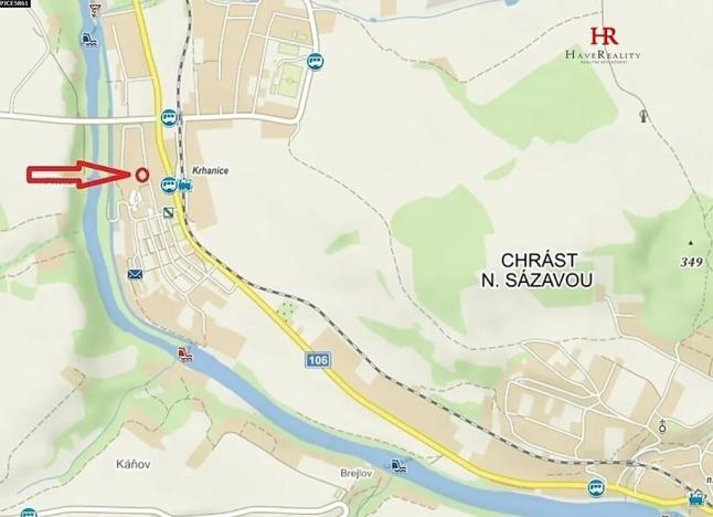 Pronájem bytu 1+kk, Týnec nad Sázavou, 25 m2