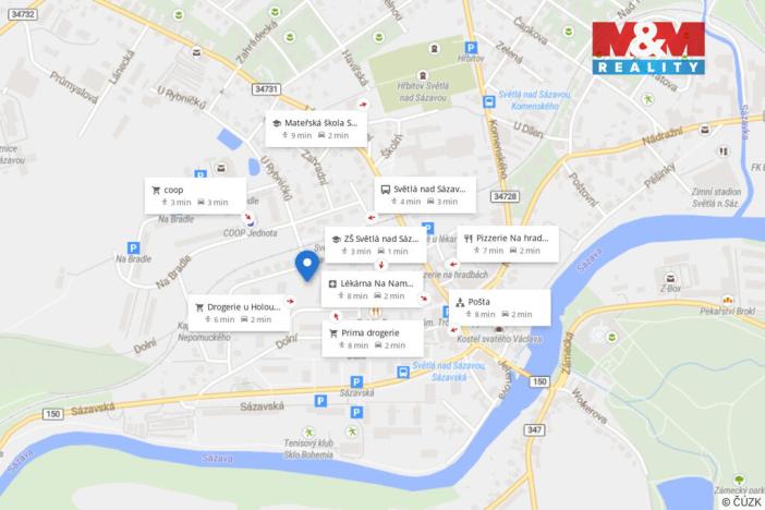 Pronájem bytu 2+kk, Světlá nad Sázavou, Na Sídlišti, 35 m2