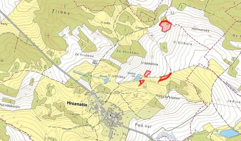 Prodej pole, Hroznatín, 13691 m2