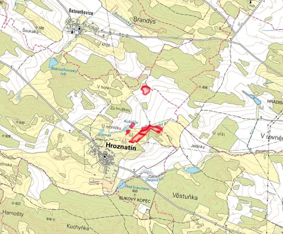 Prodej pole, Hroznatín, 36593 m2