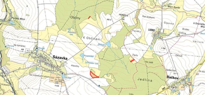 Prodej louky, Sázavka, 8453 m2