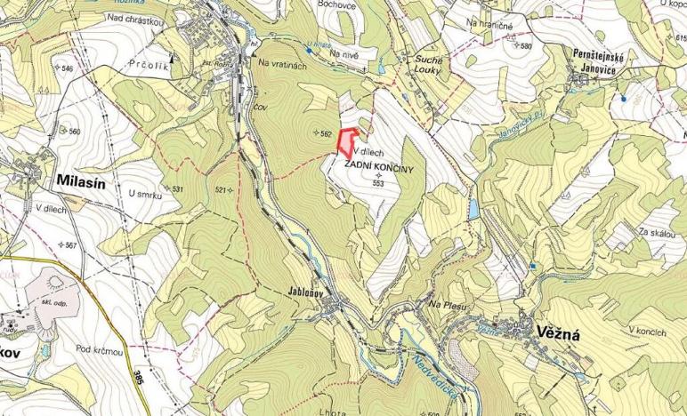 Prodej pole, Věžná, 11594 m2