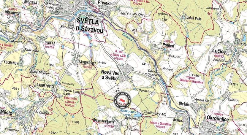 Prodej pole, Nová Ves u Světlé, 6891 m2