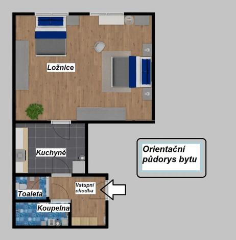 Pronájem bytu 1+1, Deštné v Orlických horách, 28 m2