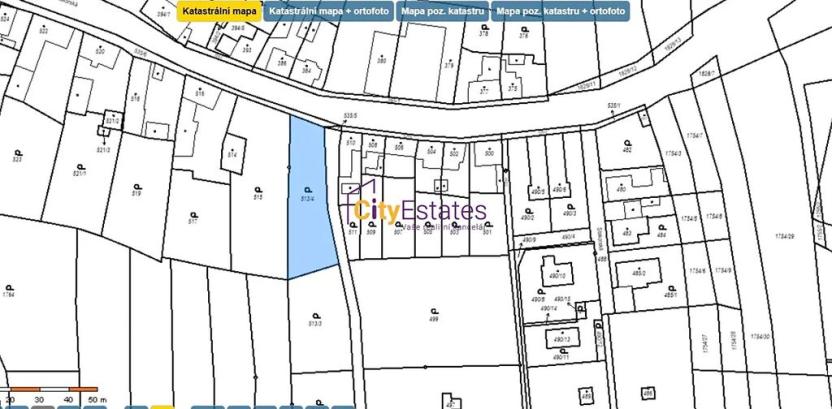 Prodej zahrady, Kosmonosy, 860 m2
