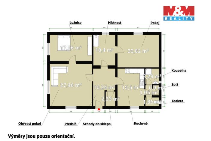 Prodej rodinného domu, Těškov, 110 m2