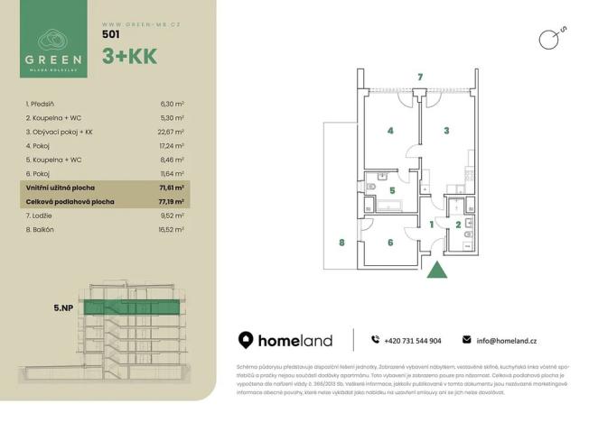 Prodej bytu 3+kk, Mladá Boleslav, 77 m2