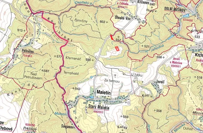 Prodej pole, Maletín, 17028 m2