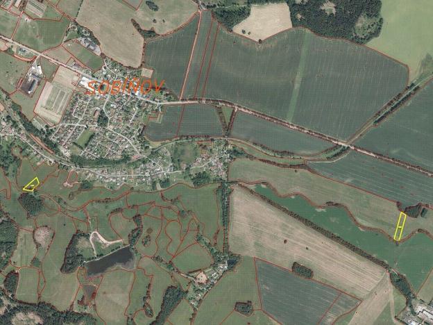 Prodej pole, Sobíňov, 7578 m2