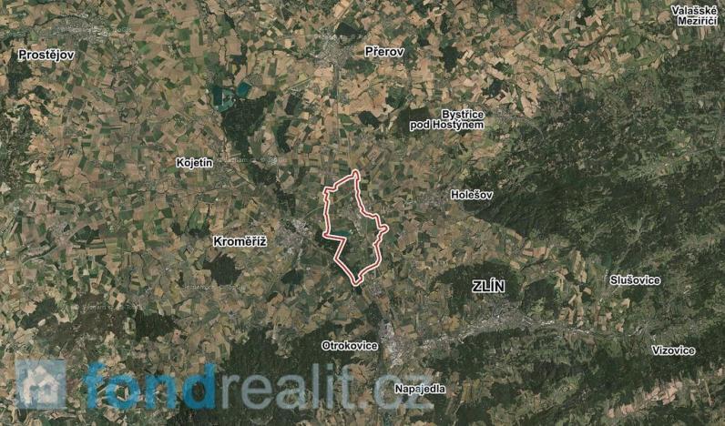 Prodej pole, Hulín, 3481 m2