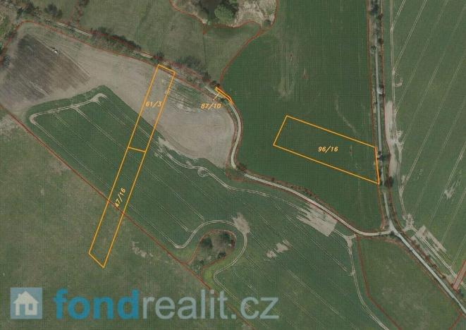 Prodej pole, Stříbřec, 10919 m2