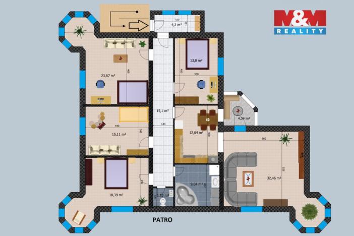 Prodej rodinného domu, Praha - Horní Počernice, Dobrošovská, 295 m2