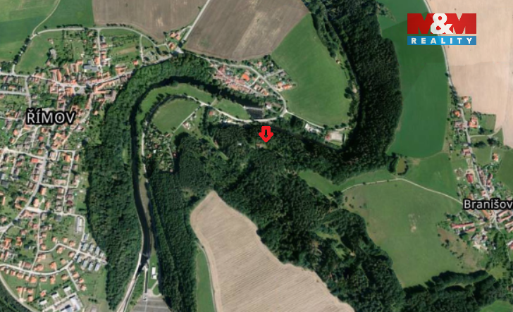 Prodej lesa, Římov - Branišovice, 6543 m2