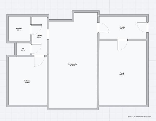 Pronájem bytu 3+kk, Praha - Strašnice, Nučická, 69 m2
