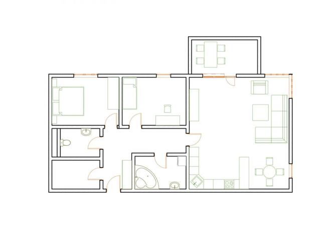 Pronájem bytu 3+kk, Praha - Zličín, Sazovická, 82 m2