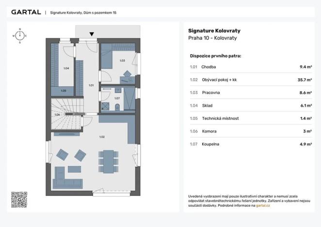Prodej rodinného domu, Praha - Kolovraty, Měsíčková, 145 m2