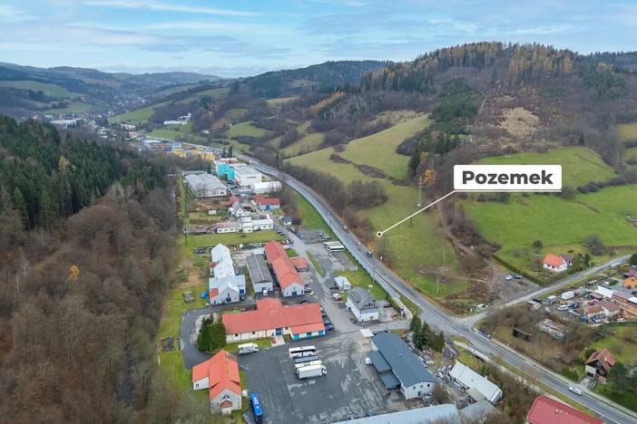 Prodej komerčního pozemku, Vsetín, 1164 m2