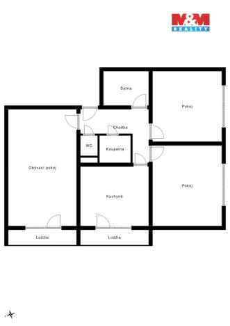 Prodej bytu 3+1, Uherské Hradiště, Stará Tenice, 70 m2