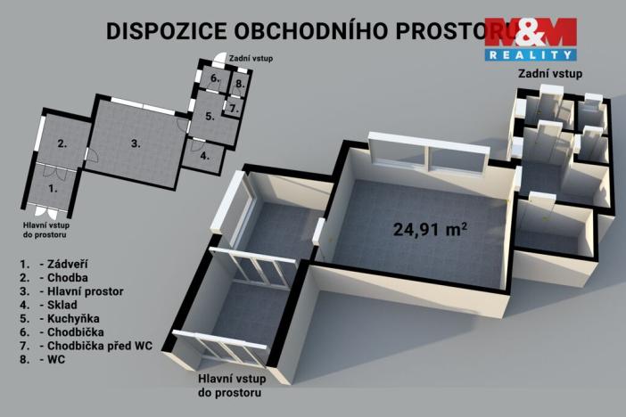 Pronájem obchodního prostoru, Slušovice, Dlouhá, 55 m2