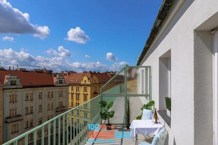 Pronájem bytu 1+kk, Praha - Holešovice, Umělecká, 37 m2