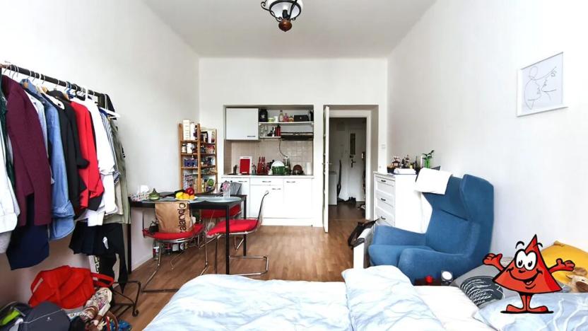 Pronájem bytu 1+kk, Praha - Nusle, Na Vítězné pláni, 27 m2