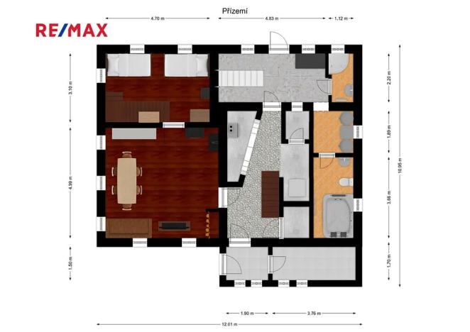 Prodej chalupy, Polevsko, 185 m2