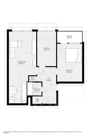 Pronájem bytu 3+kk, Praha - Černý Most, Kpt. Stránského, 65 m2