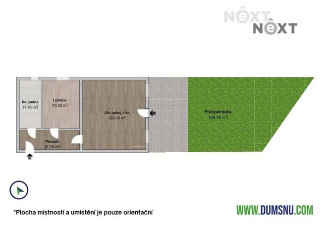 Prodej bytu 2+kk, Třeština, 62 m2