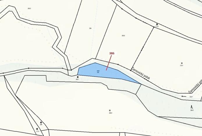 Dražba pozemku, Psárov, 953 m2