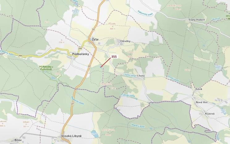 Dražba lesa, Jesenice, 1924 m2