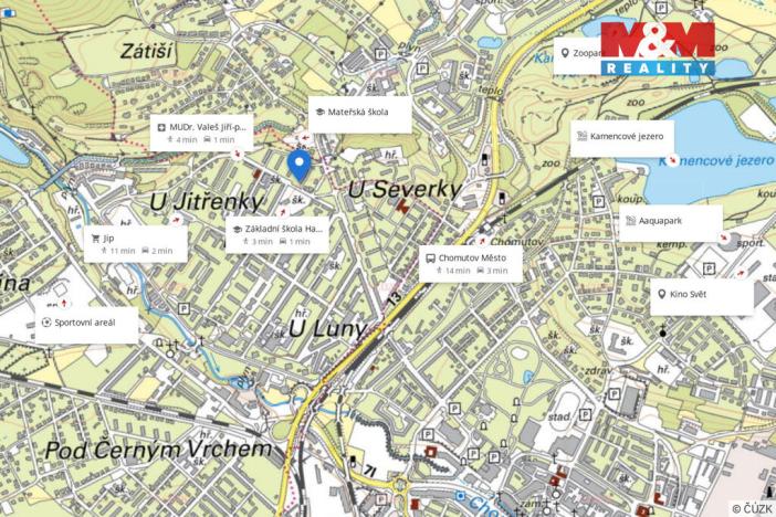 Prodej bytu 2+1, Chomutov, Václavská, 55 m2