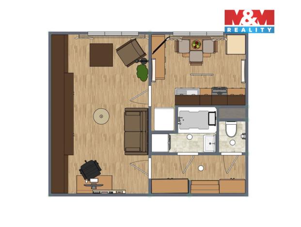 Prodej bytu 1+1, Praha - Libeň, náměstí Na Balabence, 31 m2