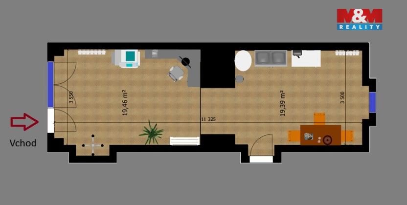 Pronájem obchodního prostoru, Kolín - Kolín III, Legerova, 31 m2