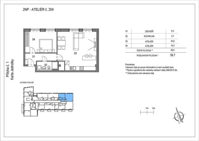 Prodej bytu 2+kk, Brno, Na pískové cestě, 60 m2