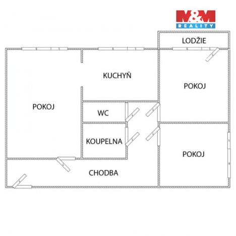 Prodej bytu 3+1, Ostrava - Dubina, Milana Fialy, 73 m2