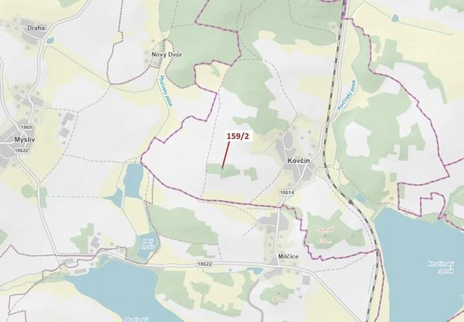 Dražba lesa, Kovčín, 362 m2