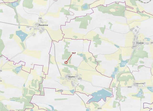 Dražba lesa, Nezdřev, 126 m2