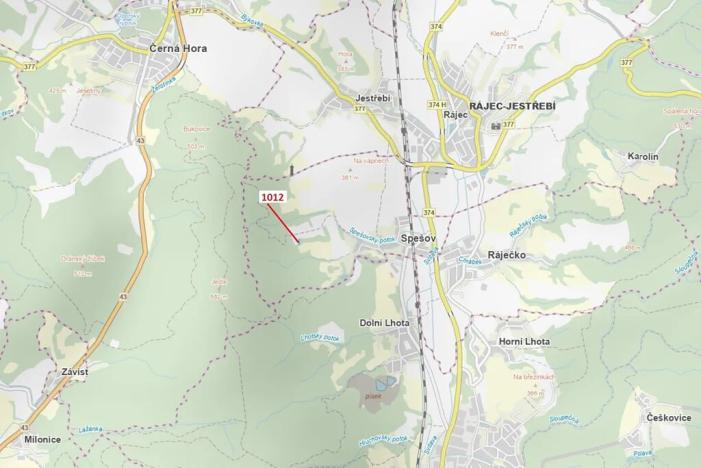 Dražba lesa, Spešov, 500 m2