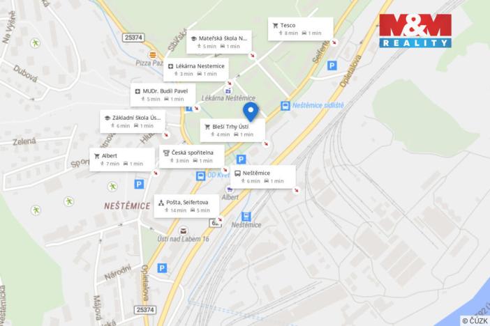 Prodej bytu 3+1, Ústí nad Labem - Neštěmice, Seifertova, 61 m2