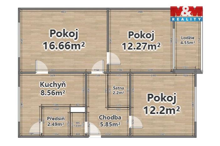 Prodej bytu 3+1, Bor, Borská, 60 m2