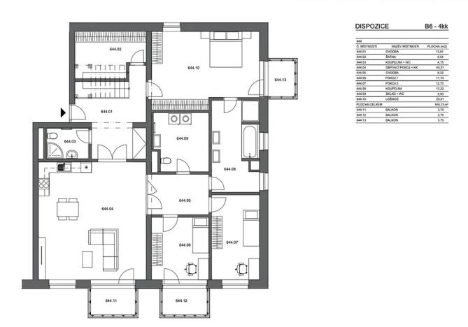 Prodej bytu 4+kk, Hořovice, K Bažantnici, 159 m2