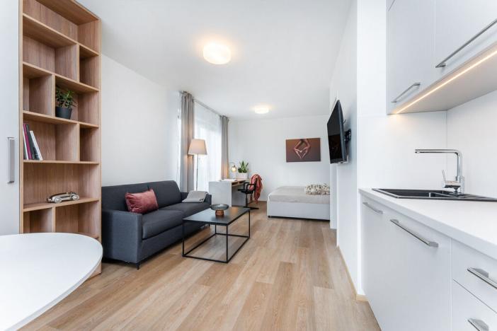 Pronájem bytu 1+kk, Plzeň - Skvrňany, Františka Kováříka, 39 m2