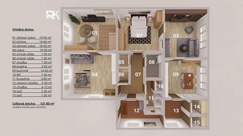 Prodej podílu rodinného domu, Červené Pečky, 136 m2