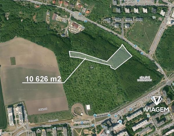 Prodej komerčního pozemku, Praha - Hlubočepy, 10626 m2