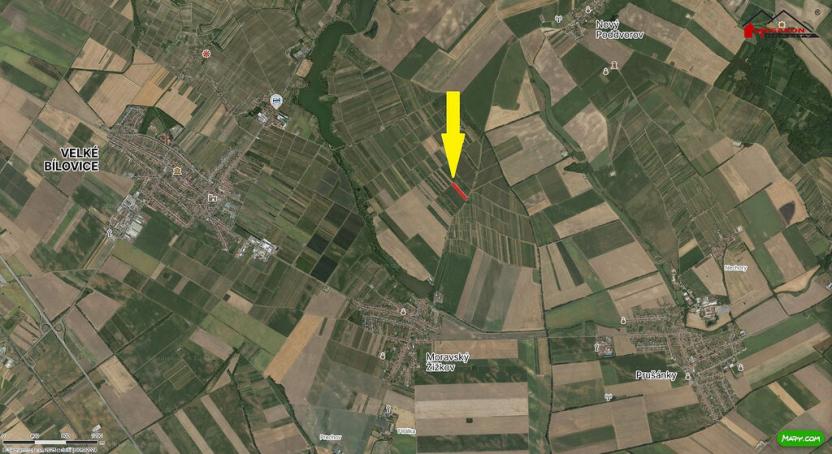 Prodej zahrady, Velké Bílovice, 3450 m2