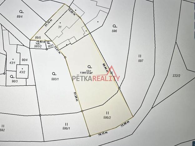 Prodej pozemku pro bydlení, Tábor, Potoční, 1823 m2