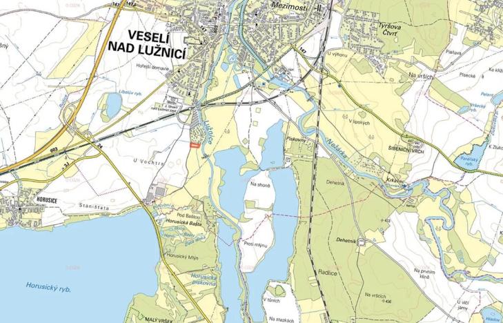 Prodej podílu louky, Veselí nad Lužnicí, 2051 m2